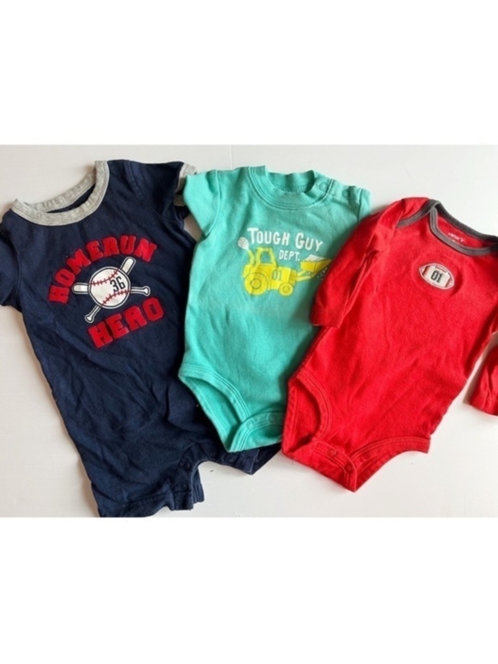 Carters • 3 Piece Bundle Set Baby Bodysuit Onesies